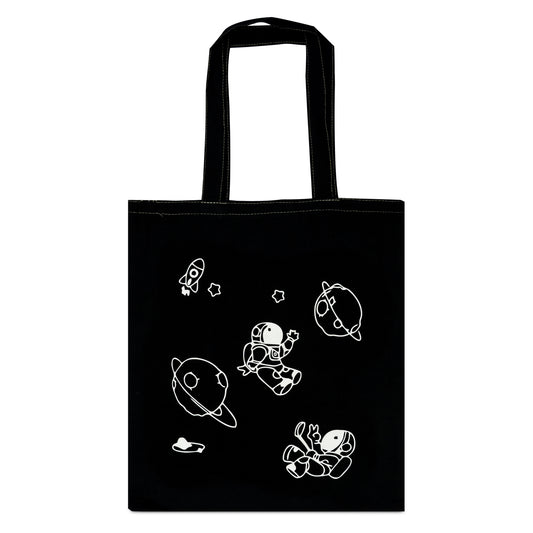 Canvas Black Designer Tote  Bad