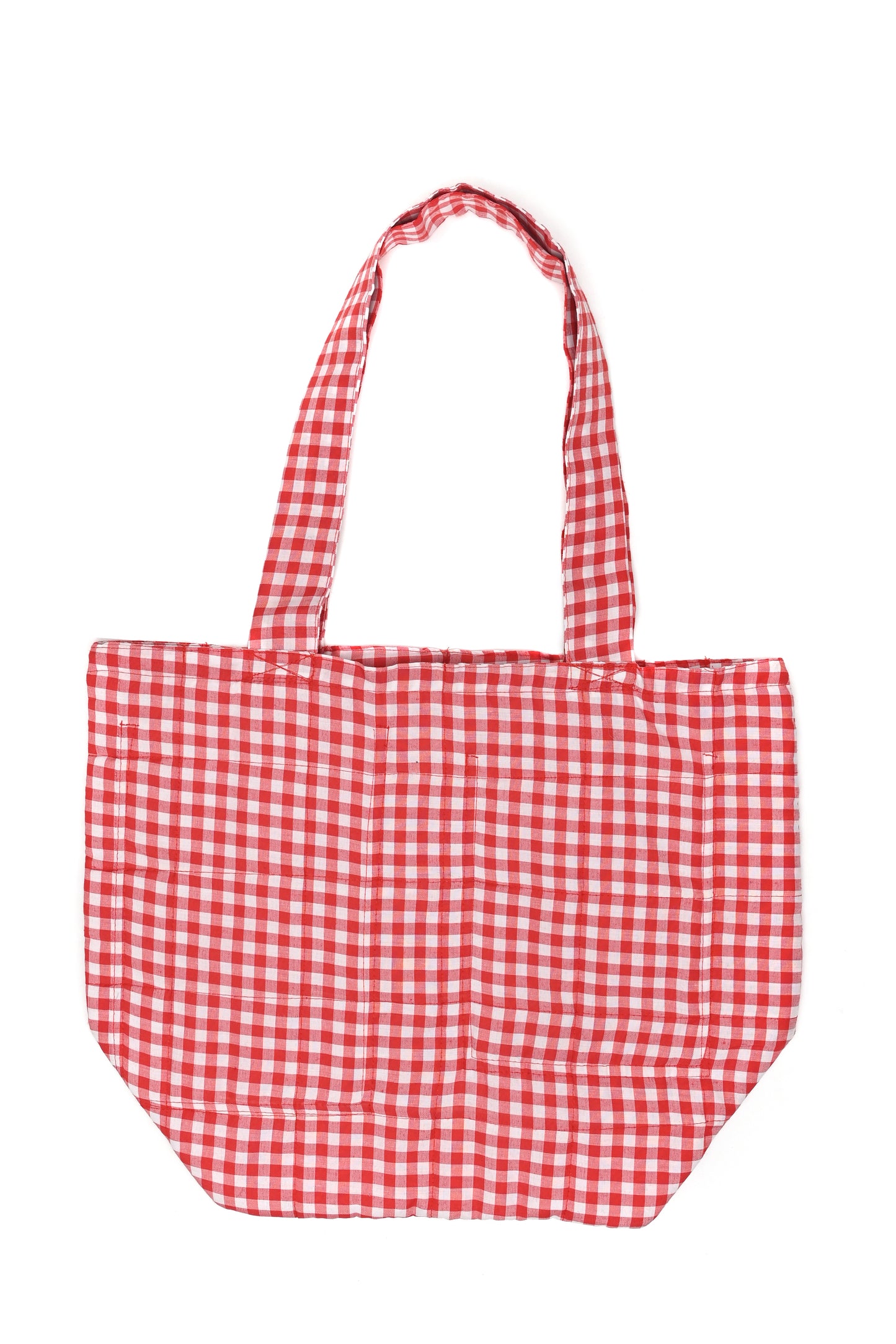 Red Gingham Tote Bag