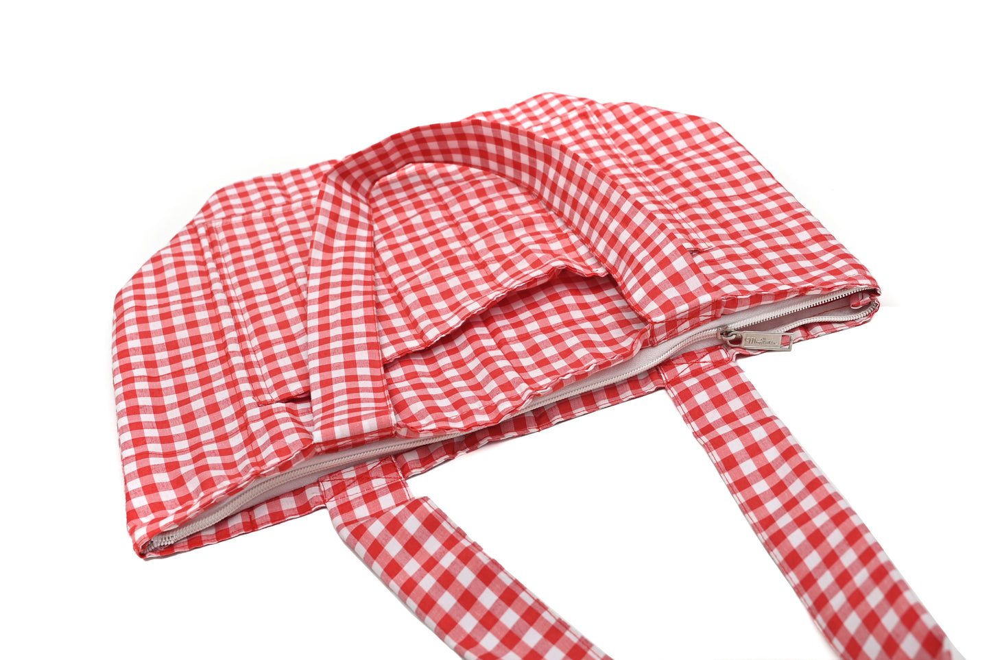 Red Gingham Tote Bag